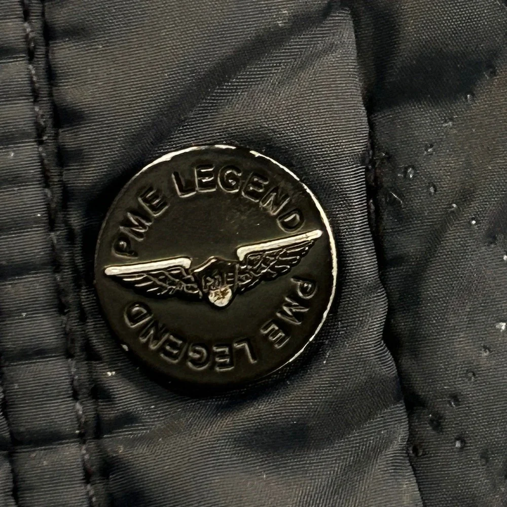 PME Legend Flight Jacket MA-1 American Classic Large Navy Blue Aviator Bomber